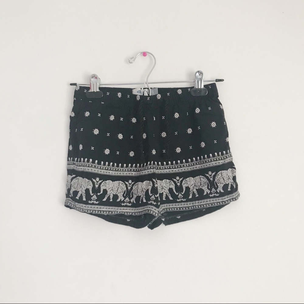 elephant print shorts